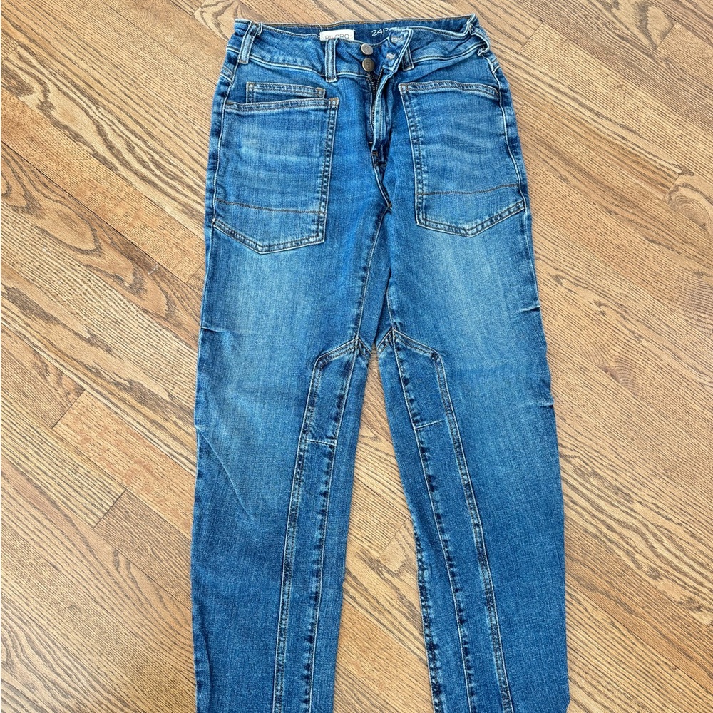 Pilcro Classic Blue Straight Leg Jeans - Picture 2 of 6